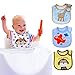 SLOSH Baby Lätzchen Babylätzchen Wasserdichte mit Klettverschluss für Neugeborene Niño Niñas Jungen Mädchen Unisex Set (Blau)