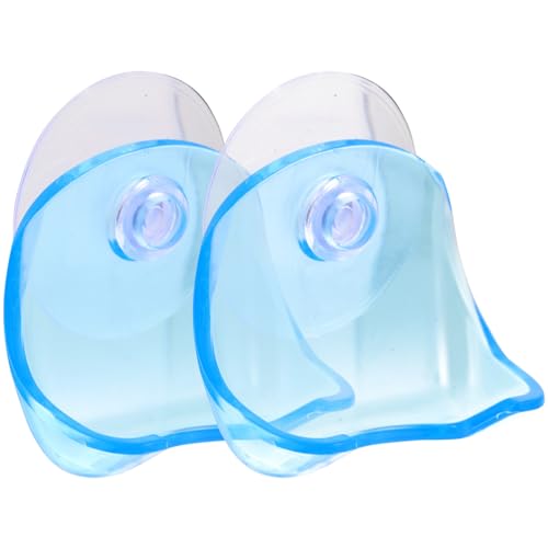 AUTSUPPL Razor Hook Suction Cups 2 Manual Shaver Hanger Shower Shaver Hook for Bathroom Razor Organizer Rack