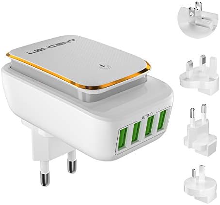 4 Porte USB Viaggio Adattatore Da Viaggio Reflex 4 Porte USB - Presa UK/EU/ USA/AU Universale - Bianco Presa Da Viaggio Uk Eu Usa - Foto 13