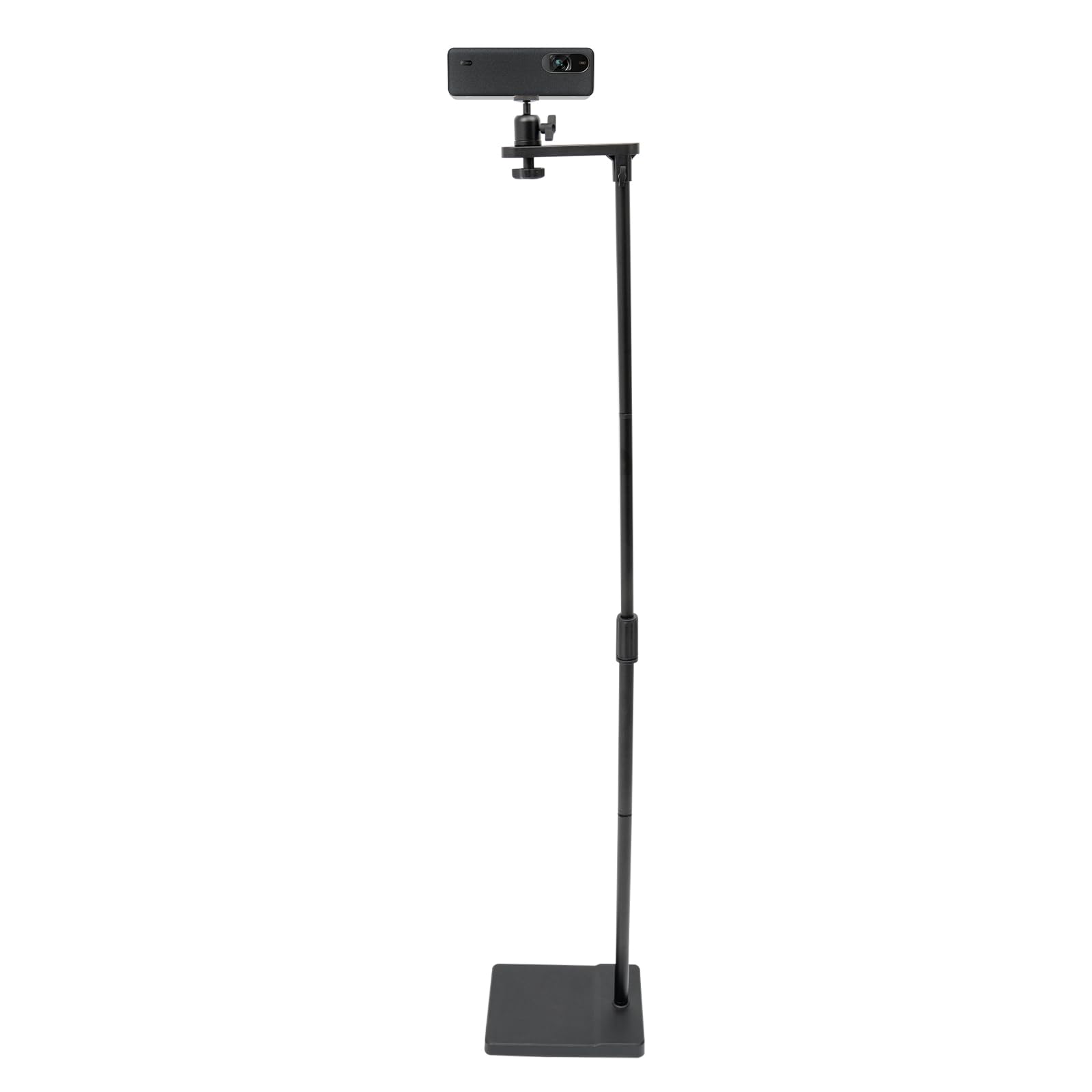 Support de vidéoprojecteur réglable en hauteur de 121 à 154 cm avec support pivotant à 360° pour projecteur, trépied épais en métal solide