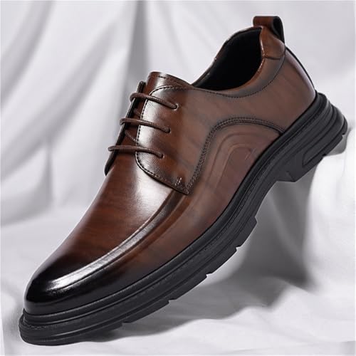 Men's Leather Dress Shoes Autumn Arrival Business Casual Formal Oxfords British Style Wedding Groom Shoes2