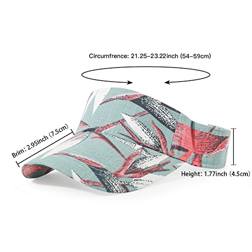 Image of HH HOFNEN Sports Sun Visor Hats Cotton Twill Ball Adjustable Sun Caps for Men Women