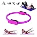 WGXY Pilates Ring, Yoga Fitness Circle, pour la tonification Abs, Jambes, et Cuisses Magic Ring Premium Fitness, Yoga Pilates Cercle (Anneau de Remise en Forme avec Un diamètre de 38cm),Rose