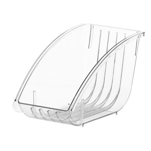 Dinner Plate Holder, Vertical Plate Holder Salad Plate Holder Plastic Plate Dispenser Dinner Plates Rack for Home Kitchen Cabinet