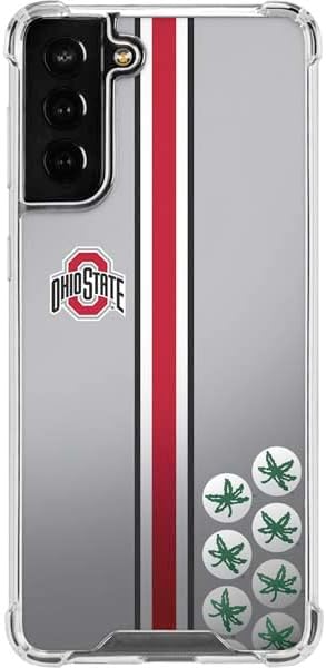 Skinit Clear Phone Case Compatible with Galaxy S22 Plus - Officially Licensed Ohio State University Buckeyes Design