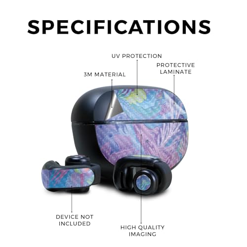 Image of Carbon Fiber Skin Compatible with Bose Ultra Open Earbuds - Dreamy Reef - Premium 3M Vinyl Protective Wrap Decal Cover - Easy to Apply | Crafted in The USA by MightySkins