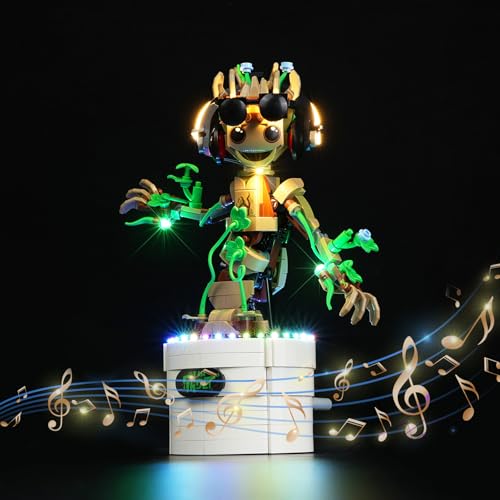 DALDED Light Kit for Lego Dancing Groot 76297, Innovative Led Lighting Kit Light Design and Configuration Compatible with Lego 76297 Building Blocks Model - NOT Included The Model Set