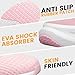 Womens Slip on Walking Shoes Comfort Lightweight Breathable Sock Shoe Non-Slip Mesh Casual Fashion Tennis Running Sneakers Pink Size 9.5