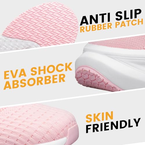 YHOON Womens Slip on Walking Shoes Comfort Sock Shoes Non Slip Mesh Casual Running Sneakers - Image 4