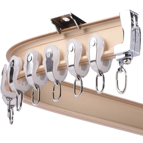 Kit de rail de rideau en métal robuste pour plafond et séparation de studio