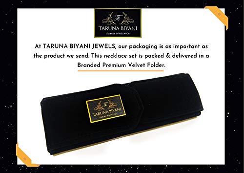 Taruna Biyani 8MM Faceted High Gloss Luster Shining Crystal Necklace Mala Jewellery Set with Earrings for Women Girls - Image 4