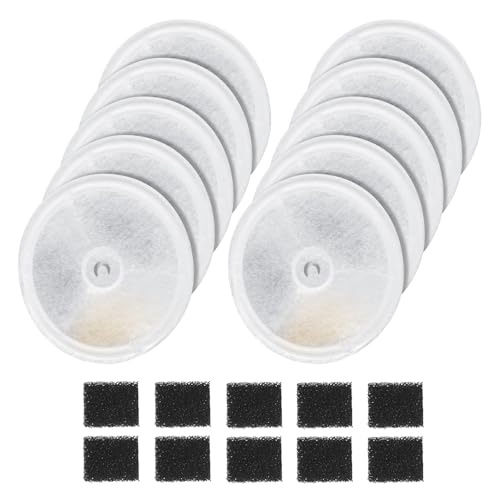 20-Pack Upgraded Filter Units 3.0 for Pet Water Fountains Eversweet 2S/3/3 Pro,Eversweet Solo/Solo SE & CYBERTAIL, Replacement Filters (10 Filter+ 10 Foam)