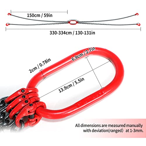 Élingue de levage 6.3mm évite le déséquilibre des charges 3t - 5