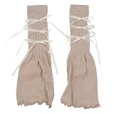 Jambières évasées: Les jambières gothiques sont tricotées, de style évasé, avec un haut côtelé élastique, un bas ample et une longueur genou. Ils sont évasés au bas pour pouvoir s’adapter aux chaussures. Le design mignon des jambières peut couvrir vos chaussures tout en offrant une coupe flatteuse qui allonge visuellement vos jambes, rendant vos cuisses plus fines