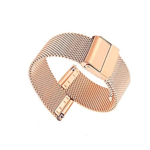 �X�e�����X�X�`�[�����b�V���E�H�b�`�o���h �����Y ���f�B�[�X 18mm 20mm 22mm 24mm �����p���X�g�o���h(Rose gold,10mm)