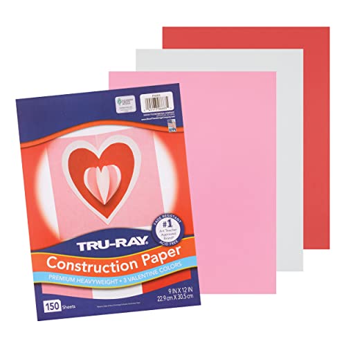 Tru-Ray Construction Paper P6683, Valentine Assortment, 9