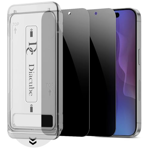 Protecteur d'écran de confidentialité 17 Pro Max anti espion verre trempé 9H incassable