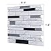 LONGKING 10-Sheet Peel and Stick Tile Backsplash, Vinyl 3D Self-Adhesive Tile Stickers for Kitchen, Bathroom, Counter Top, Marble 77