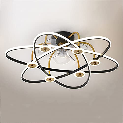 Ventilateur de plafond avec lumière LED salon chambre silencieux application