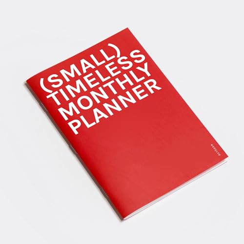 OCTÀGON DESIGN | Small Timeless Monthly Planner | Planificador Mes Vista Perpetuo. Sin fechas | 18 meses | Tapa blanda | Tamaño similar A5