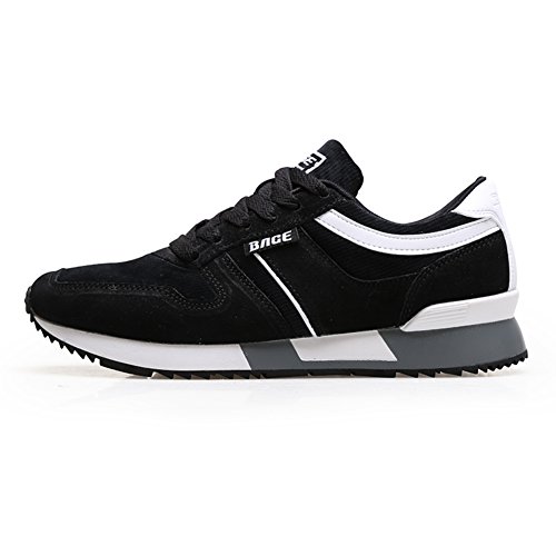 Chaussures de sport running rétro et légères en cuir suédé