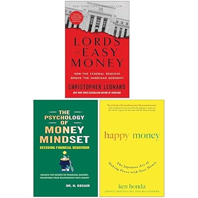 The Lords of Easy Money, The Psychology of Money Mindset & Happy Money 3 Books Collection Set