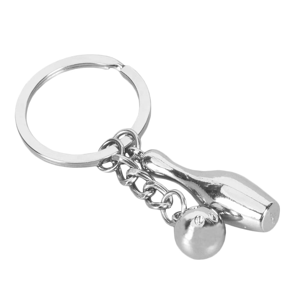 Sisadodo Bowling Ball and Pin Keychain Bowling Key Rings Bowl Key Chain Bowler Bowling Gifts for Women Men Bowling Accessories for Men