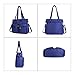 NOTAG Shoulder Handbags for Women Multipockets Tote Bags Waterproof Purses and Handbags Large Crossbody Bags (Black)
