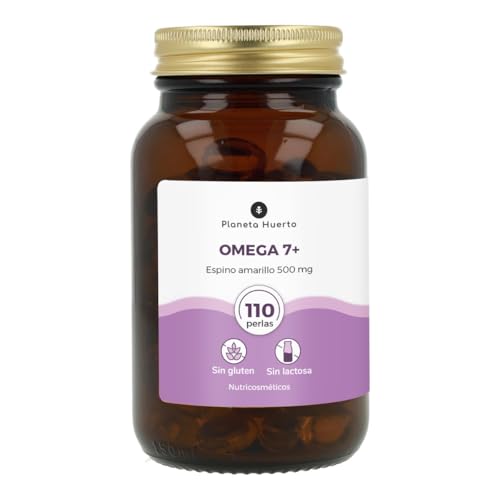 PLANETA HUERTO | Espino Amarillo 110 Cápsulas Suplemento Natural Rico Omega 7, Vitaminas A, B1, B2, C, E y K - OMega 7 Acción Antiinflamatoria y Antioxidante, Apoyo Inmunológico