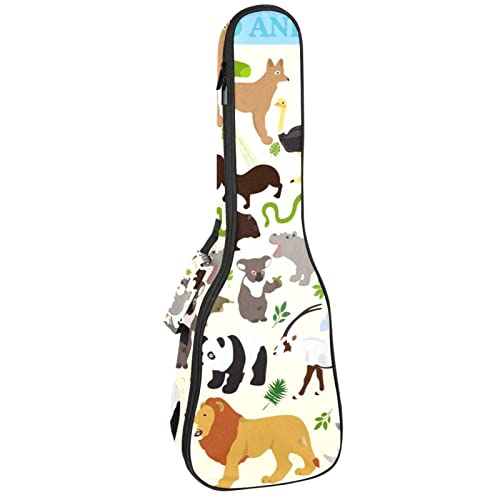 Sac à dos rembourré ukulélé ténor étanche avec protection intégrale antichoc