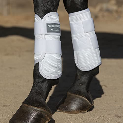 Bottes FR Perf Elite XC Wht absorbant les chocs pour protéger le cheval