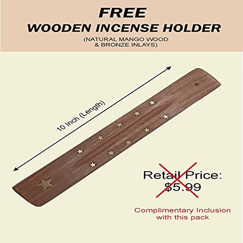 Hem Premium Incense & Holders Set - (120 Sticks, 6 Scents + Free Holder) | Lavender Incense, Dragons Blood, First Rain, Patchouli Frankincense White Sage Top Variants #TOP4