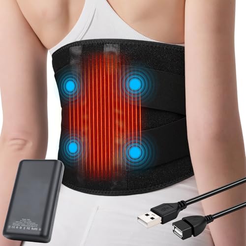 Ceinture massante chauffante lombaire sans fil dos batterie rechargeable