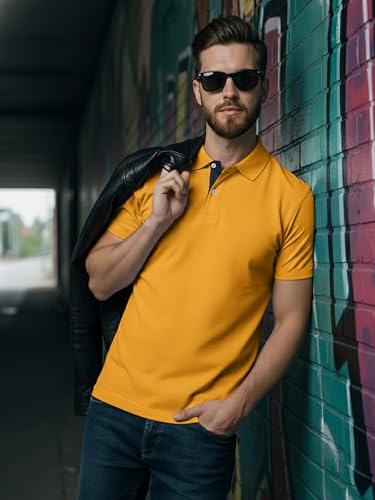 Image of XENOVAURBAN Dry Fit Polo t Shirt for Man | Regular Fit | Quick Dry Mars Fabric Polo T-Shirt with Collar for Men