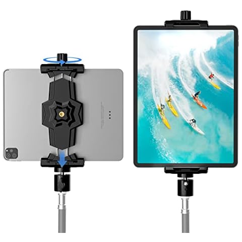 KDD iPad Tripod Mount Adapter with Ball Head Cover