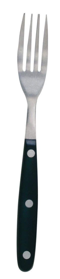 Olympia Steakgabel mit schwarzem Griff 200mm Laenge 200mm