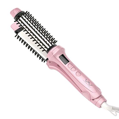 VAV Professional 3 in 1 Hot Brush Curling Iron& Hair Straightener Negative Ionic Hair Iron for Travel