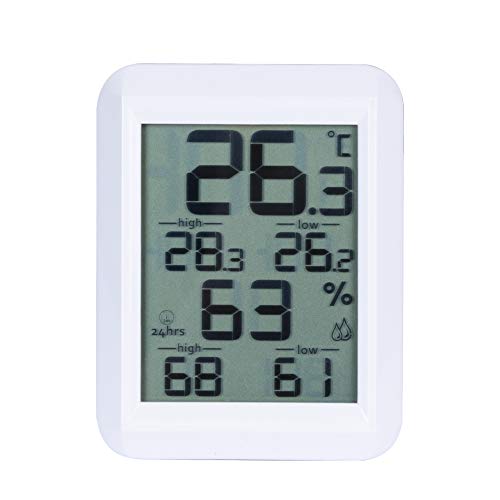 Kalawen Stazione Meteo Meteorologica Digitale Wireless Temperatura Interna Esterna, Grigio