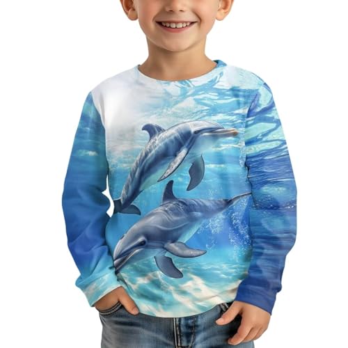 Image of Uourmeti Girls Graphic Tees Long Sleeve T Shirts for Teens Casual Tshirts Junior Sportswear Fall Tops