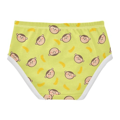 Little Girl Underwear Toddler Panties Kids Undies Monkey Banana Soft Cotton Briefs 2T-8Y2