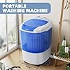 Elevon Mini Spin Dryer Portable Washing Machine, Compact Laundry for Home, Apartment, RV, Blue
