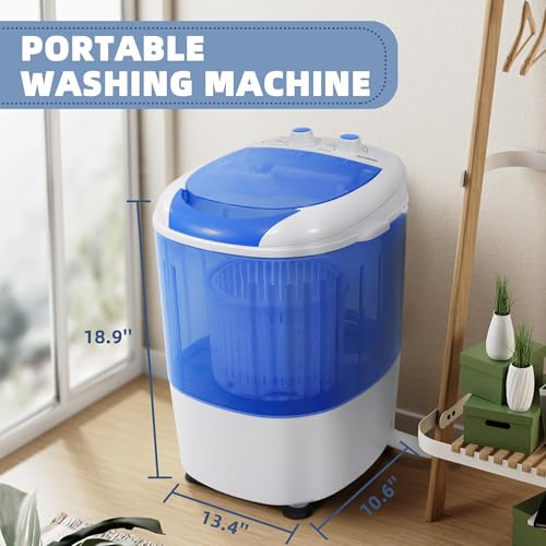 Elevon Mini Spin Dryer Portable Washing Machine, Compact Laundry for Home, Apartment, RV, Blue by Elevon - Image 2