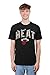 Ultra Game NBA Official Men’s Super Soft Supreme T-Shirt - Unisex, Miami Heat, Black, Medium