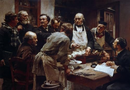 Cuadro pintura al óleo de Lhermitte de 60x90cm ideal para decoraciones del hogar y despachos