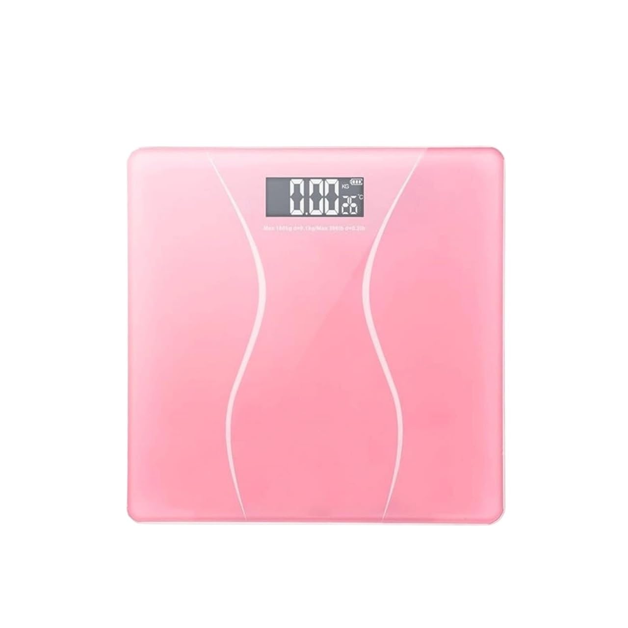 Báscula digital para medir el peso corporal escala de grasa corporal báscula de baño digital báscula de baño (rosa)