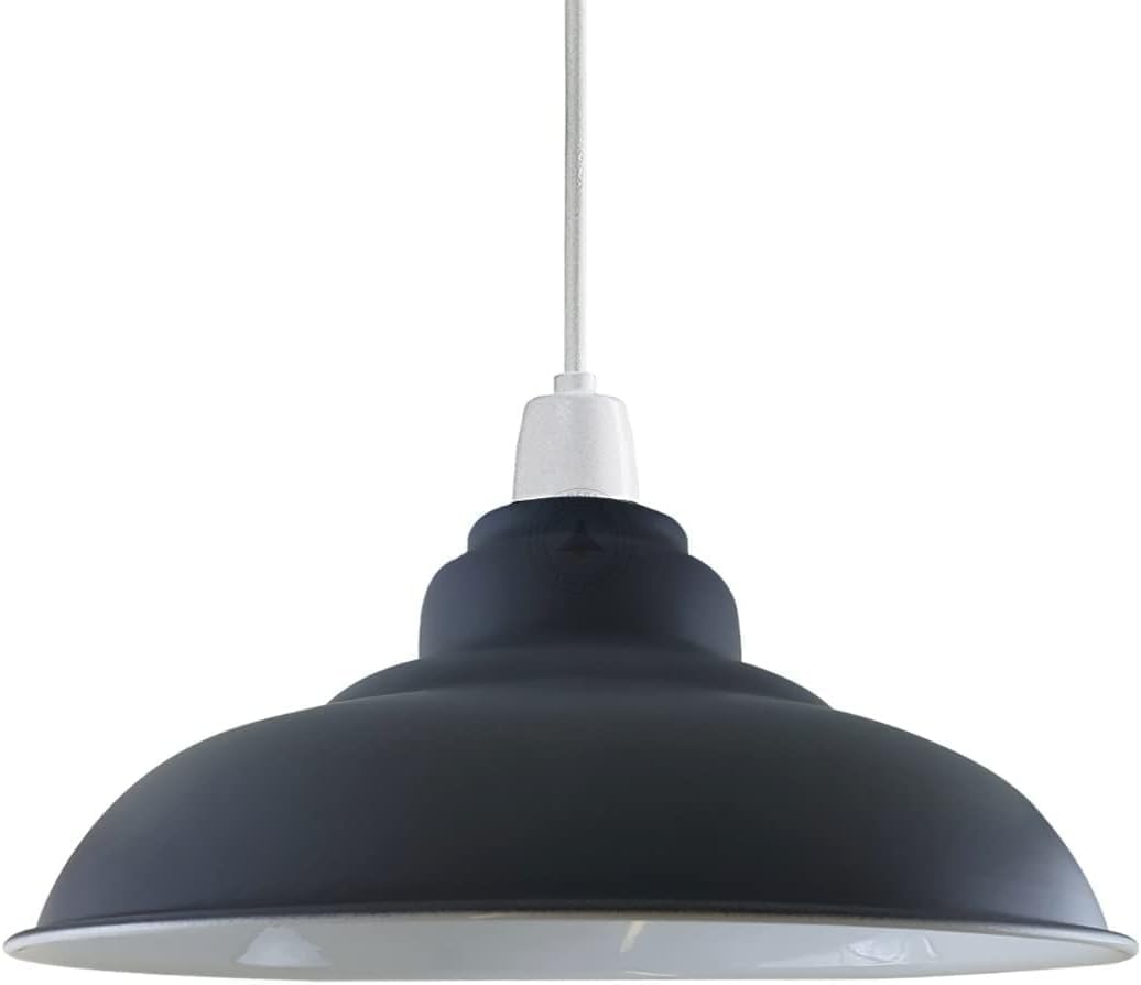 Metal Lamp Shades Living Room Ceiling Pendant Light Shade 32cm Easy Fit Lampshades Only for Industrial Ceiling Light Fitting Bedroom, Kitchen โ image 1
