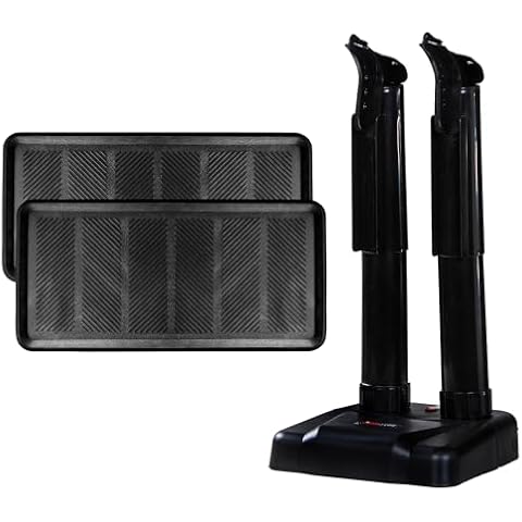 SafetyCare Rubber Boot Tray 2 Pack + Silent Boot Dryer Bundle Cover