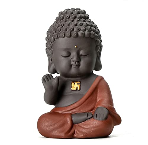 Figura decorativa Buda Zen de cerámica para meditación
