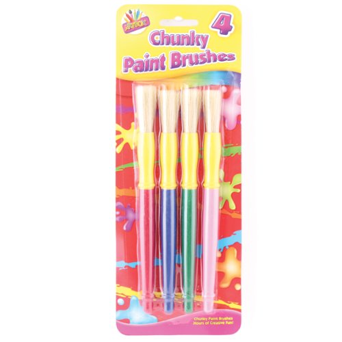 The Art BOXArtbox Chunky Plastic Handle Brush (Pack of 4)