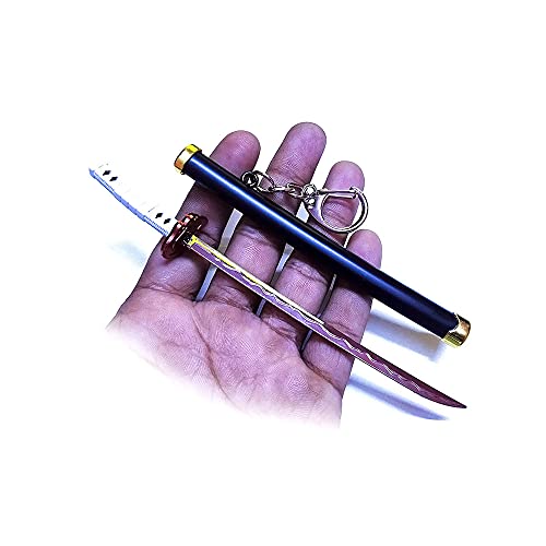 Image of UNSHARPED Metal KATANA Keychain with stand - Multicolor